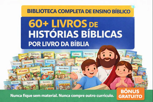 Biblioteca de Ensino Bíblico — 60+ Livros de Histórias por Livro da Bíblia